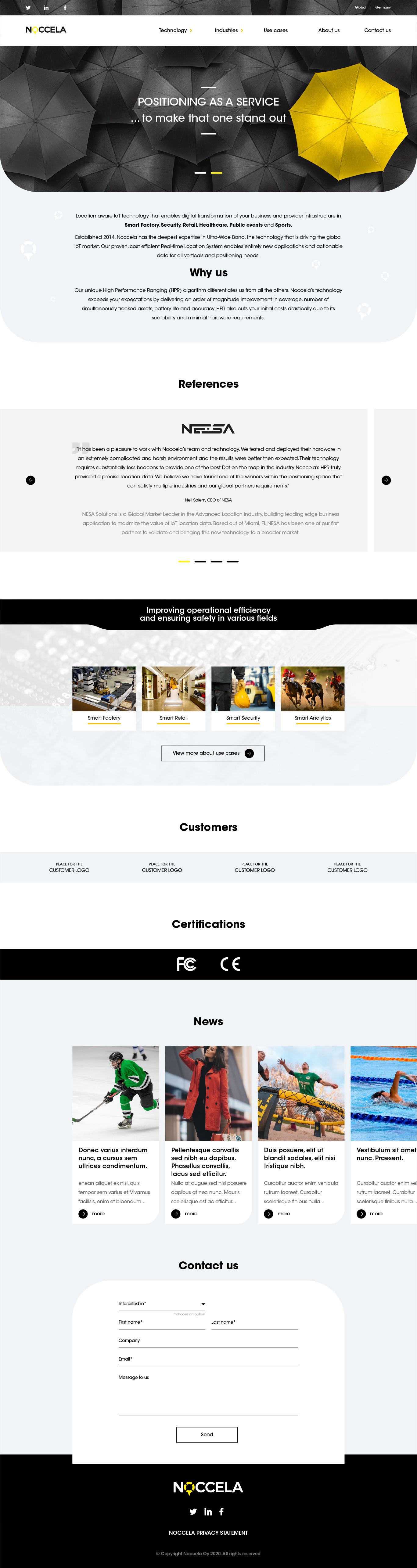Homepage layout with top navigation, sliders, and animated backgrounds
