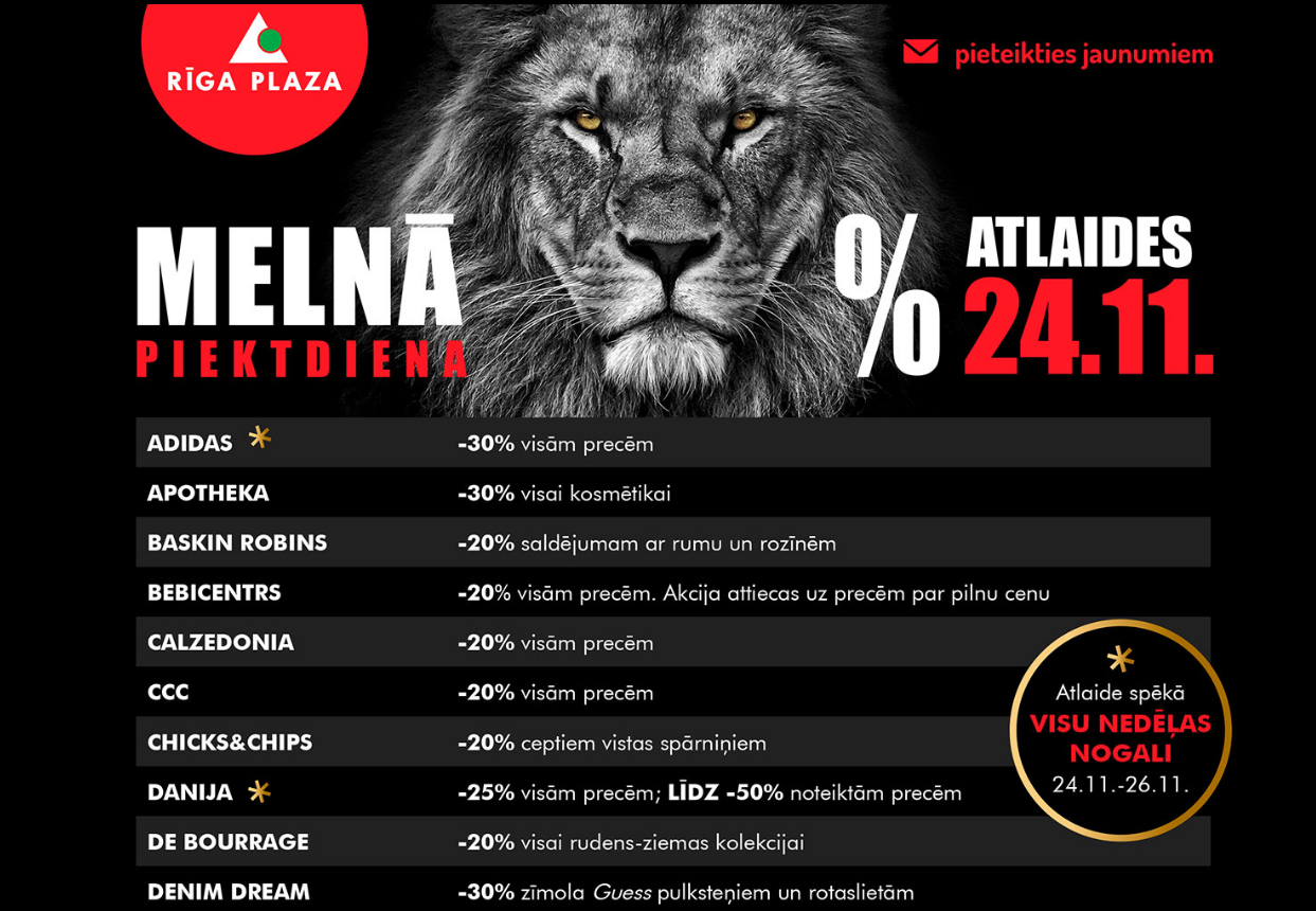 Black Friday Riga Plaza